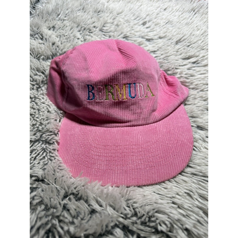 Vintage English Sports Shop Bermuda Hat Snapback Beach Pink